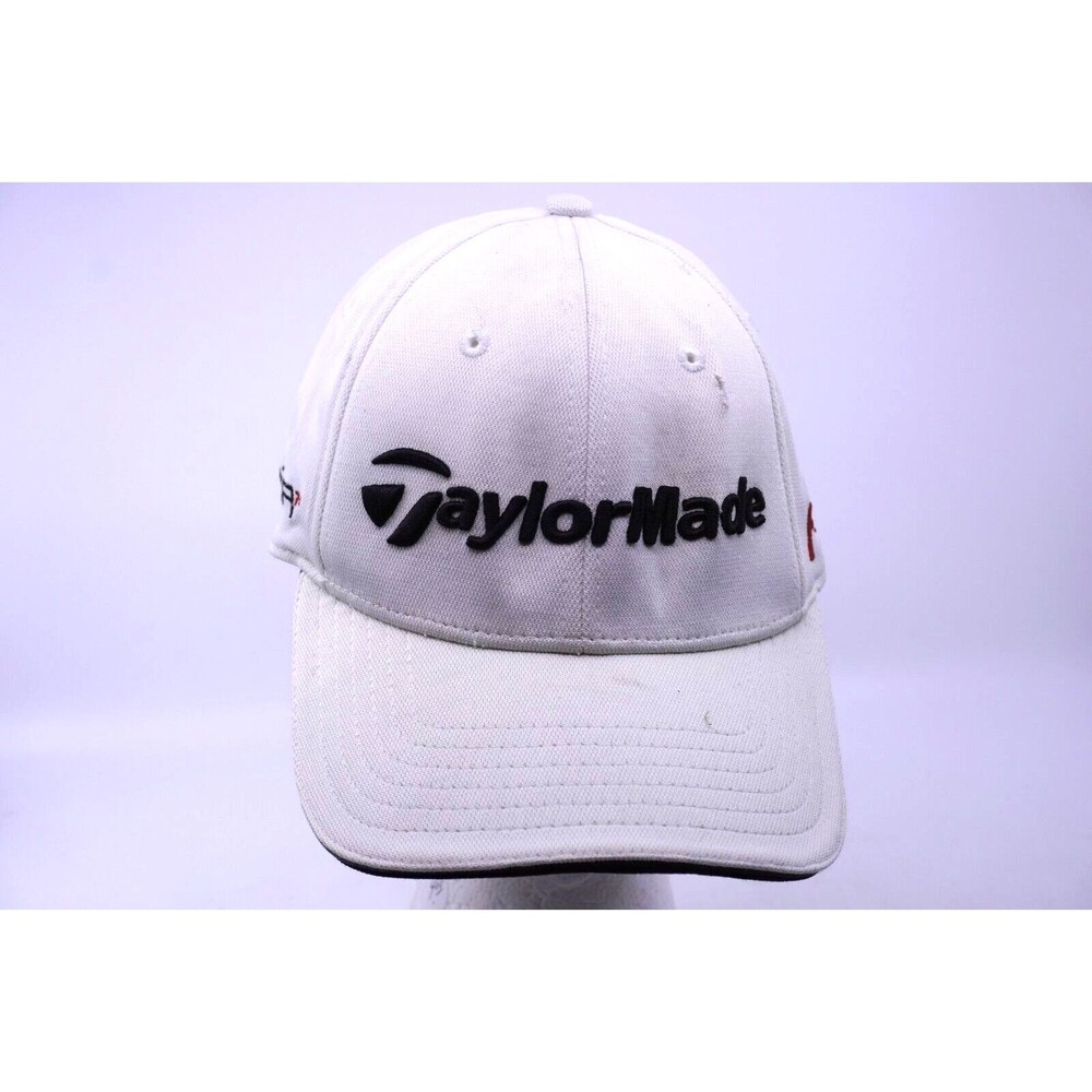 Vintage Taylormade Adidas Penta R9 Golf Cap Hat Flexfit S/M White with Black